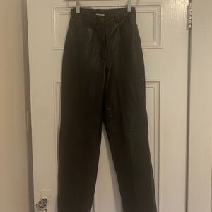 Acton The Olde Hide House Vintage Women’s Straight Leg Leather Pants